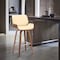 Armen Living Tyler 30" Bar Height Swivel Cream Faux Leather and Walnut Wood Bar Stool LCTYBACRWA30 - alternate 11